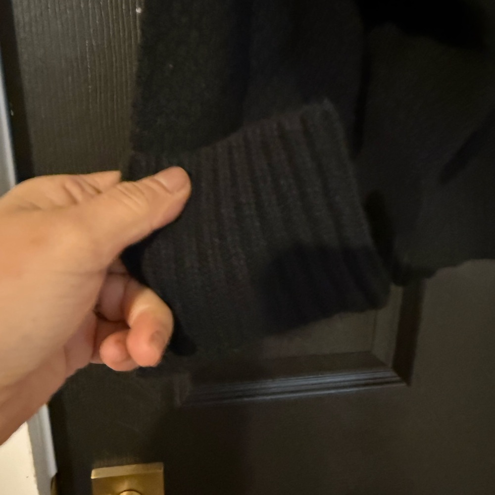 Clare V Black and Red Textured Sweater - Picture 7 of 7